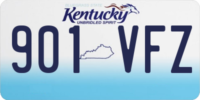 KY license plate 901VFZ