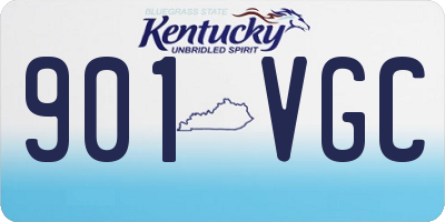 KY license plate 901VGC