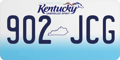 KY license plate 902JCG