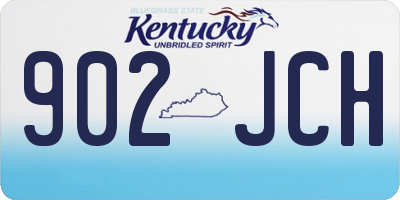 KY license plate 902JCH