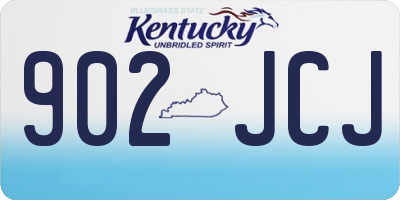 KY license plate 902JCJ