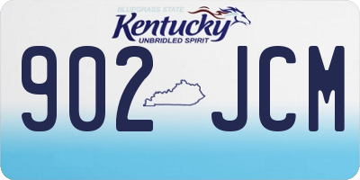 KY license plate 902JCM