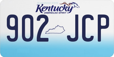 KY license plate 902JCP