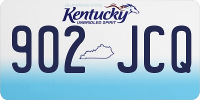 KY license plate 902JCQ