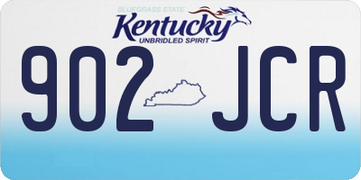 KY license plate 902JCR
