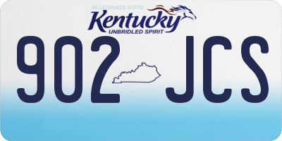 KY license plate 902JCS