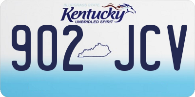KY license plate 902JCV