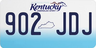 KY license plate 902JDJ