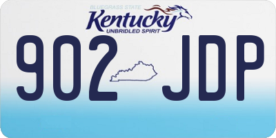 KY license plate 902JDP