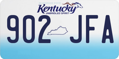 KY license plate 902JFA