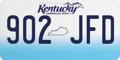 KY license plate 902JFD