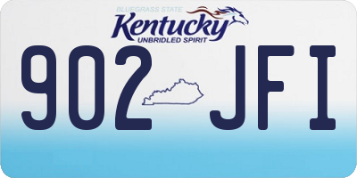 KY license plate 902JFI