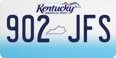 KY license plate 902JFS