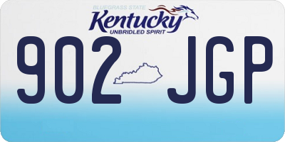 KY license plate 902JGP