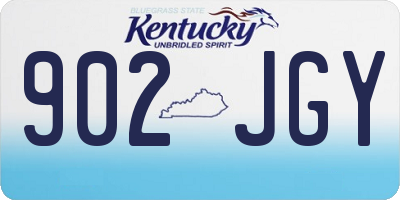 KY license plate 902JGY
