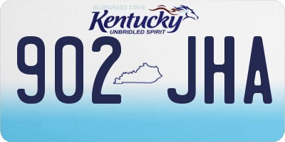 KY license plate 902JHA