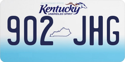 KY license plate 902JHG