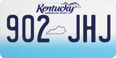 KY license plate 902JHJ