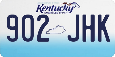KY license plate 902JHK