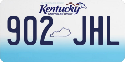 KY license plate 902JHL