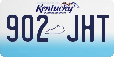 KY license plate 902JHT
