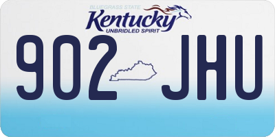 KY license plate 902JHU