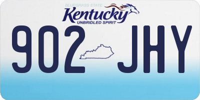 KY license plate 902JHY