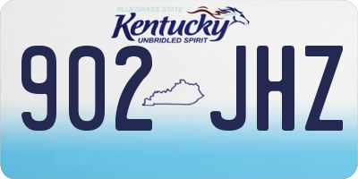 KY license plate 902JHZ