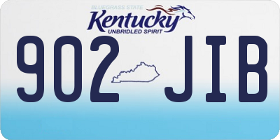KY license plate 902JIB