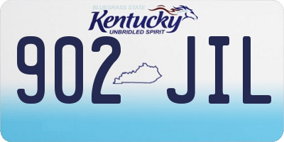 KY license plate 902JIL