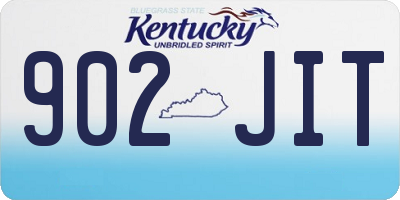 KY license plate 902JIT