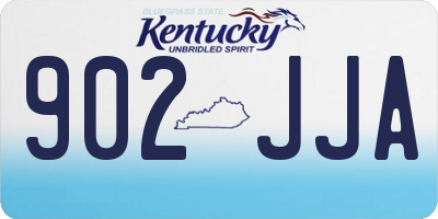 KY license plate 902JJA