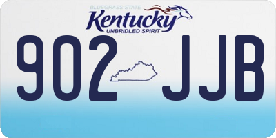 KY license plate 902JJB