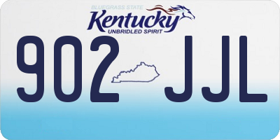 KY license plate 902JJL