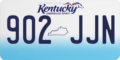 KY license plate 902JJN