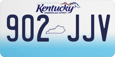 KY license plate 902JJV