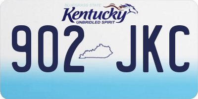 KY license plate 902JKC