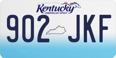 KY license plate 902JKF