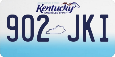 KY license plate 902JKI