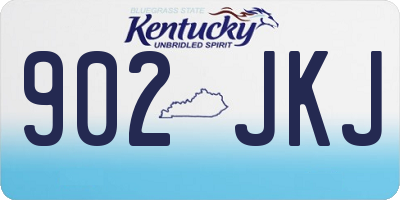 KY license plate 902JKJ