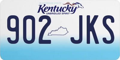KY license plate 902JKS