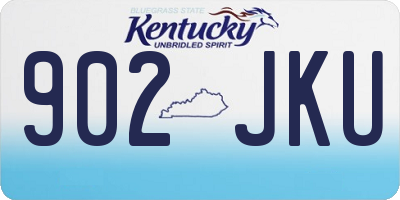 KY license plate 902JKU