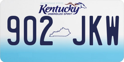 KY license plate 902JKW