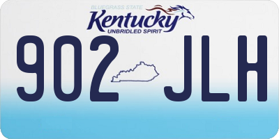 KY license plate 902JLH