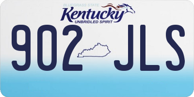 KY license plate 902JLS