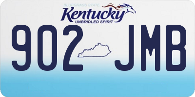 KY license plate 902JMB