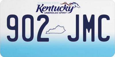 KY license plate 902JMC