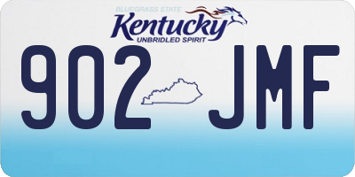 KY license plate 902JMF