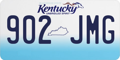 KY license plate 902JMG