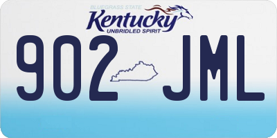 KY license plate 902JML